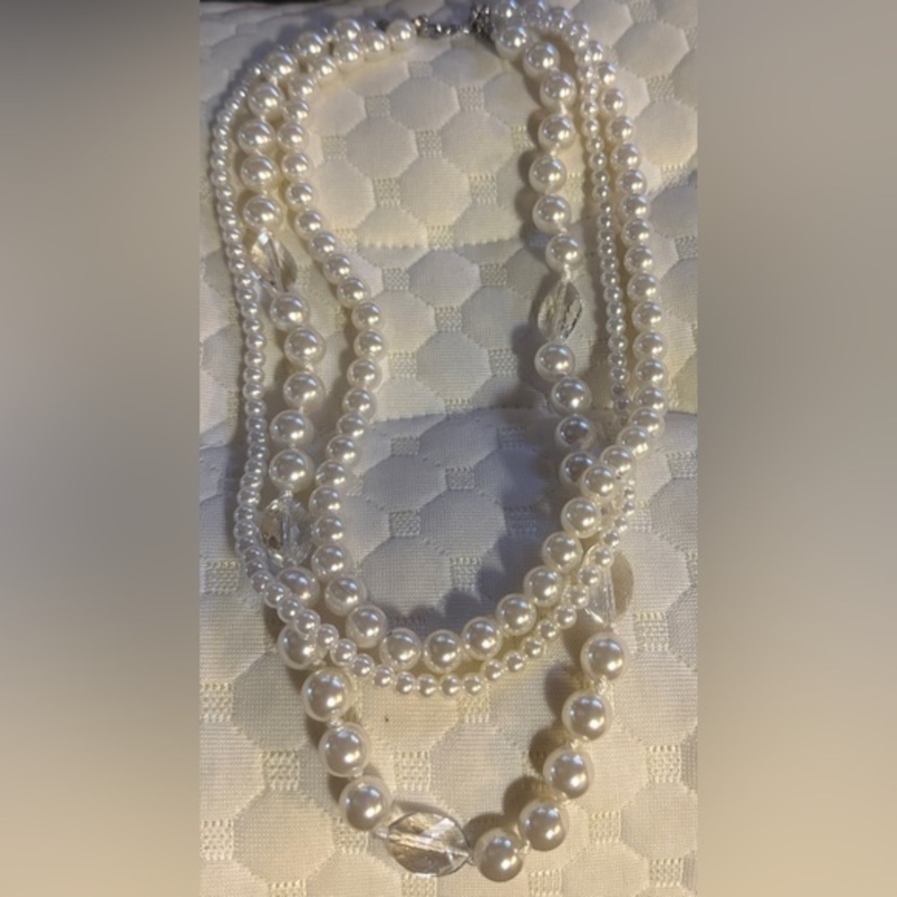 Multi Strand Pearl Necklace